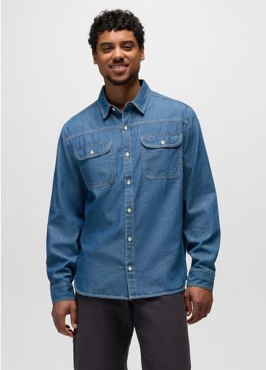 Meares Denim Long Sleeve Shirt, Color: Medium Wash, image 1