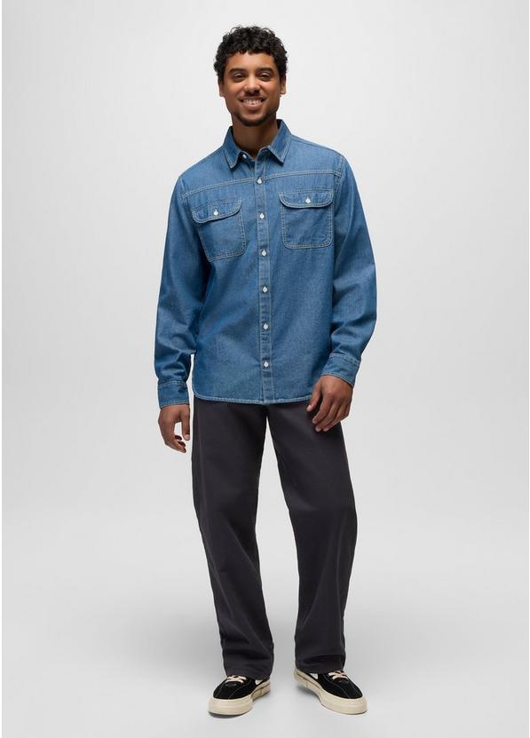 Meares Denim Long Sleeve Shirt, Color: Medium Wash, image 5