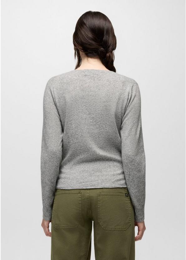 Three Falls V-Neck Sweater, Color: Heather Grey, image 2
