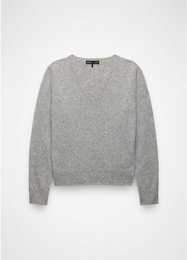 Three Falls V-Neck Sweater, Color: Heather Grey, image 6