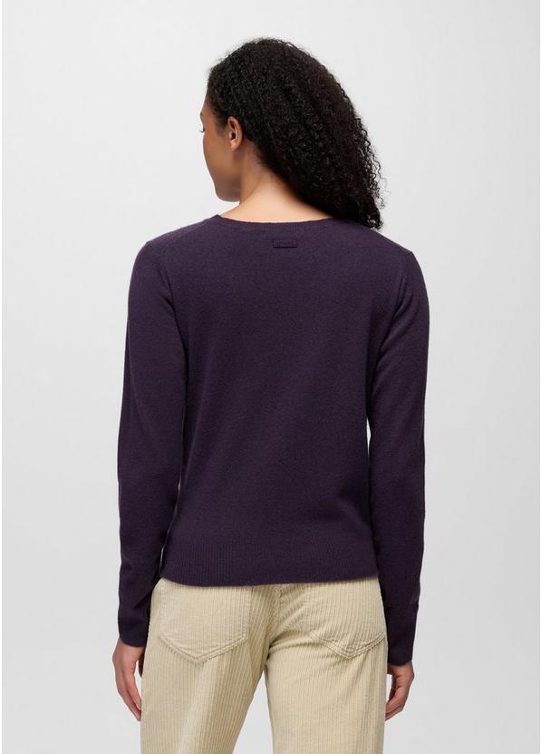 Three Falls V-Neck Sweater, Color: Huckleberry, image 2