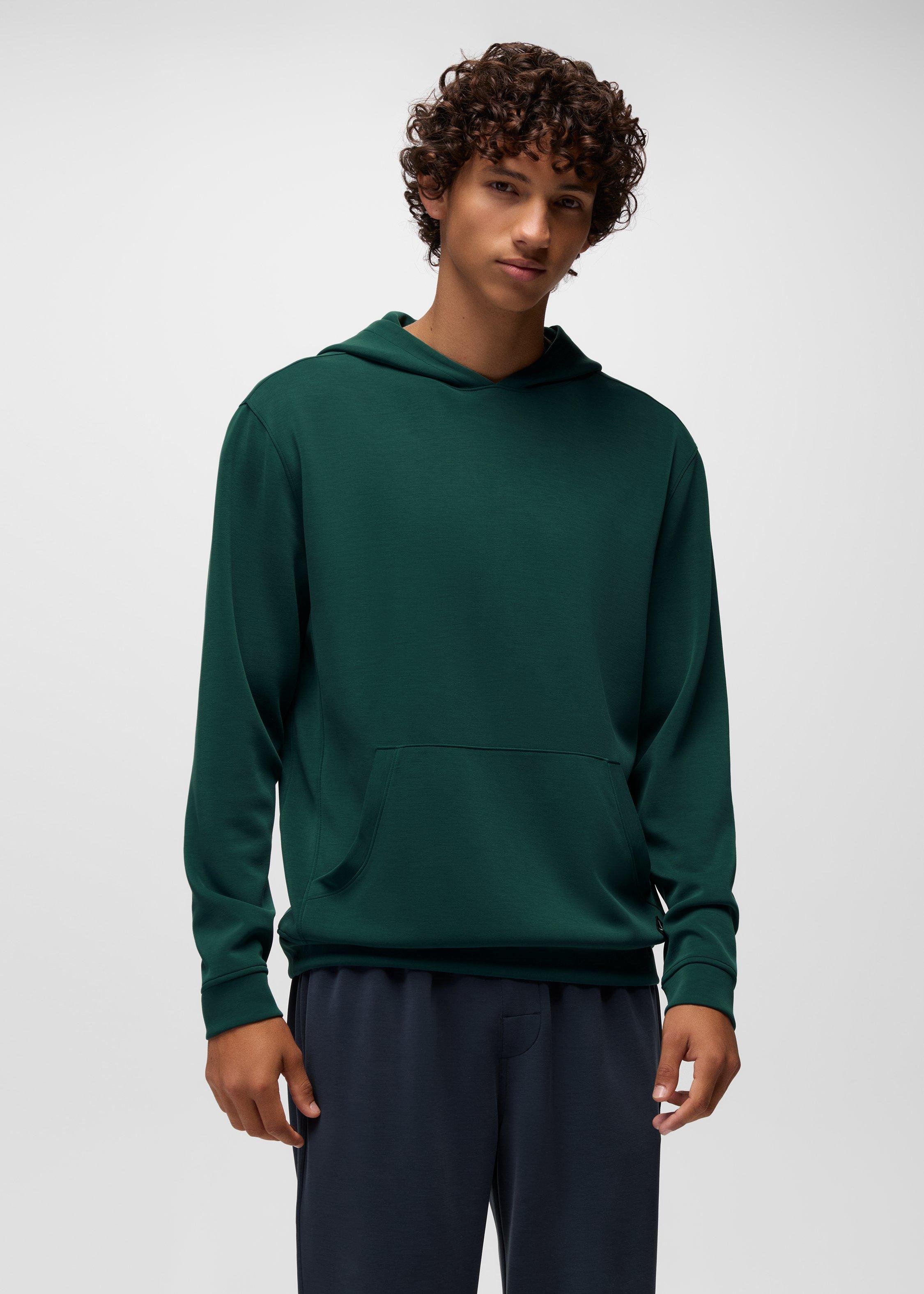 Mens prAna Shea Soft Hoodie - Root Green