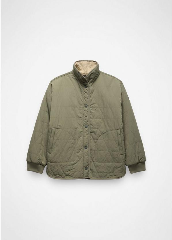 Encinitas Reversible Coat, Color: Sage / Stone, image 8