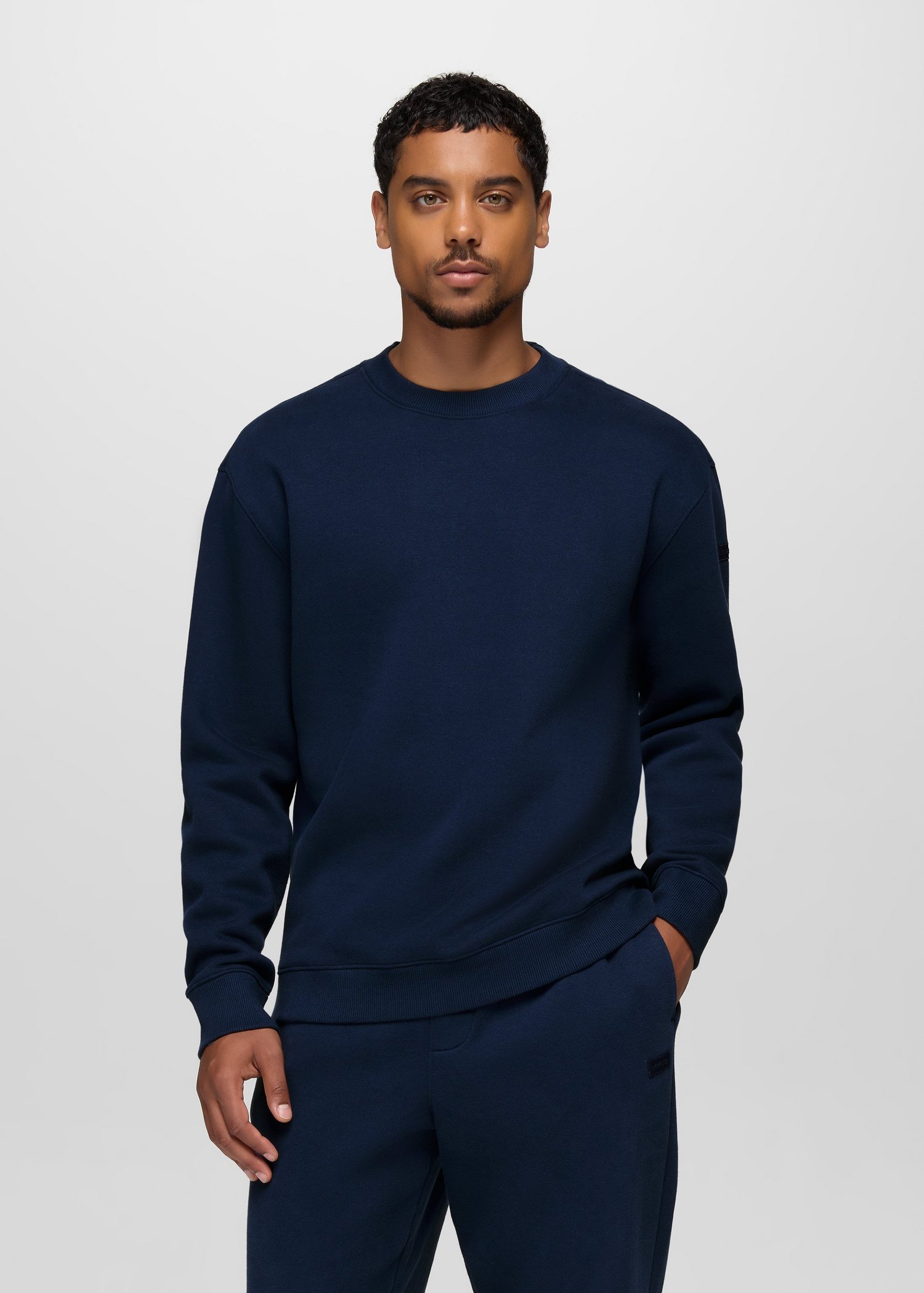 Mens prAna DreamFleece Crew Sweatshirt - Capulet Blue