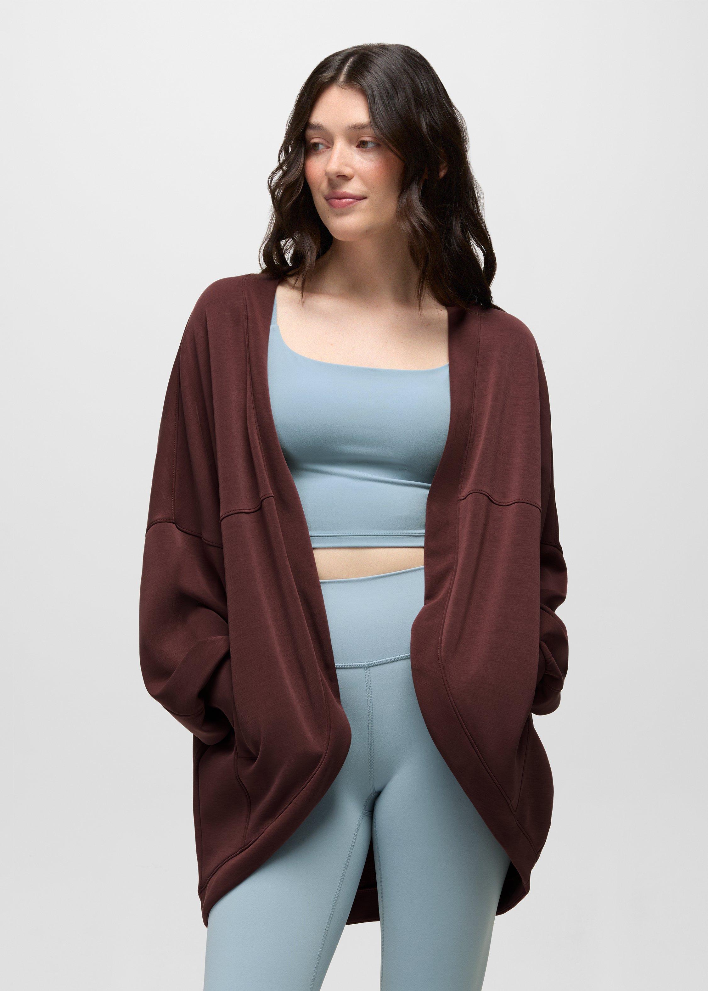 Womens prAna Shea Soft Cardigan - Cacao