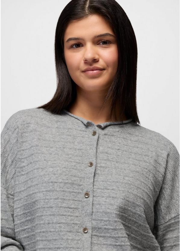 Three Falls Cardigan, Color: Heather Grey, image 3