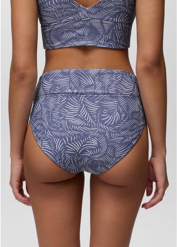 Summer Wave High Rise Swim Bottom, Color: Taro Currents, image 3