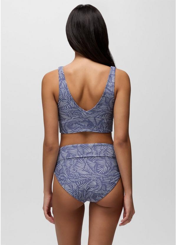 Summer Wave High Rise Swim Bottom, Color: Taro Currents, image 5