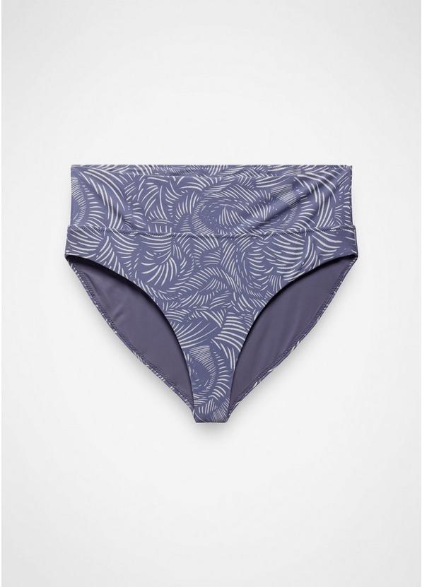 Summer Wave High Rise Swim Bottom, Color: Taro Currents, image 1