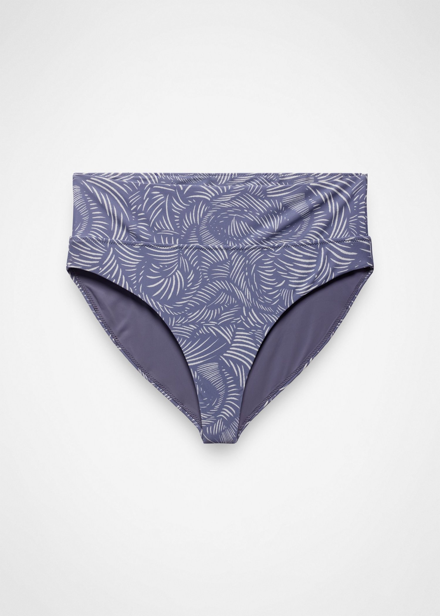 Womens prAna Summer Wave High Rise Swim Bottom - Taro Currents