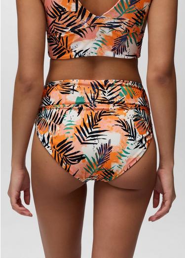 Summer Wave High Rise Swim Bottom, Color: Papaya Island Fever, image 3
