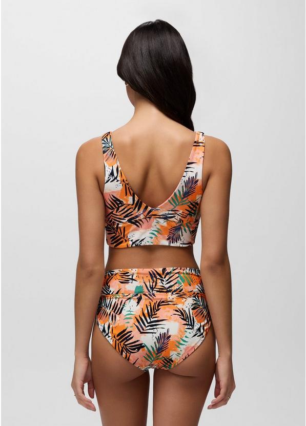 Summer Wave High Rise Swim Bottom, Color: Papaya Island Fever, image 5