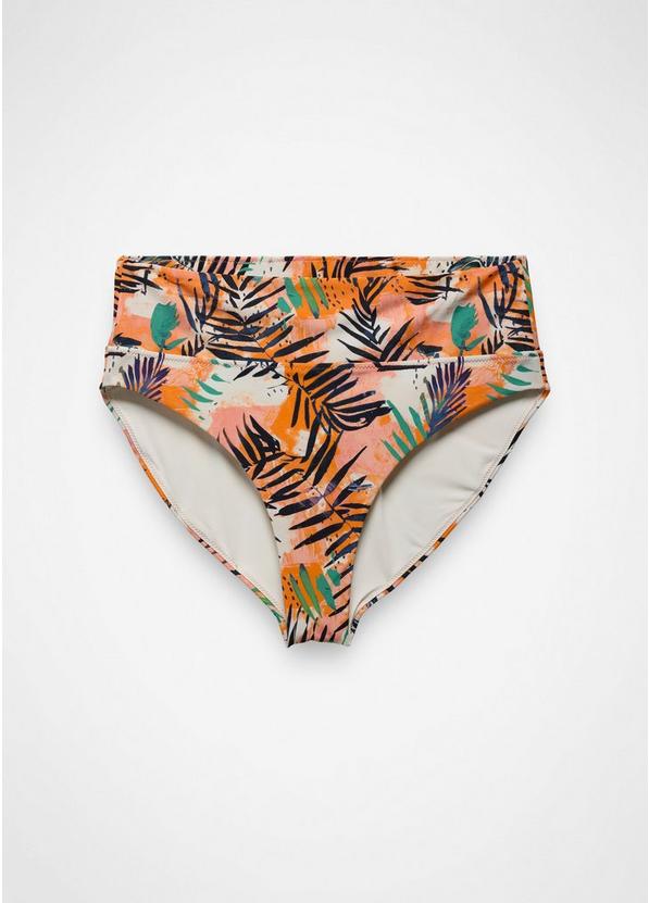 Summer Wave High Rise Swim Bottom, Color: Papaya Island Fever, image 1