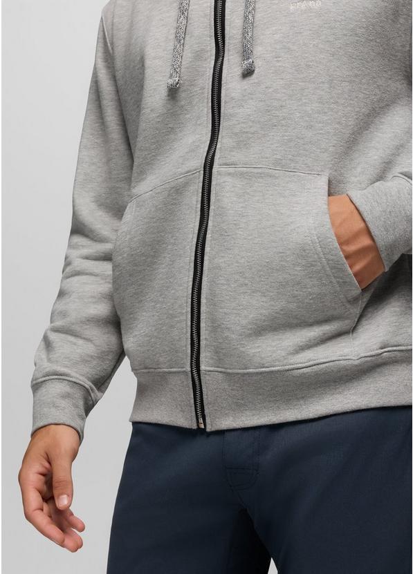prAna Fleece Full Zip Hoodie, Color: Heather Grey, image 4