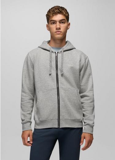 prAna Fleece Full Zip Hoodie, Color: Heather Grey, image 5