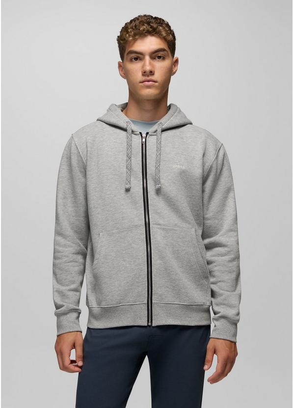 prAna Fleece Full Zip Hoodie, Color: Heather Grey, image 1