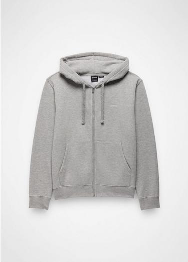 prAna Fleece Full Zip Hoodie, Color: Heather Grey, image 1