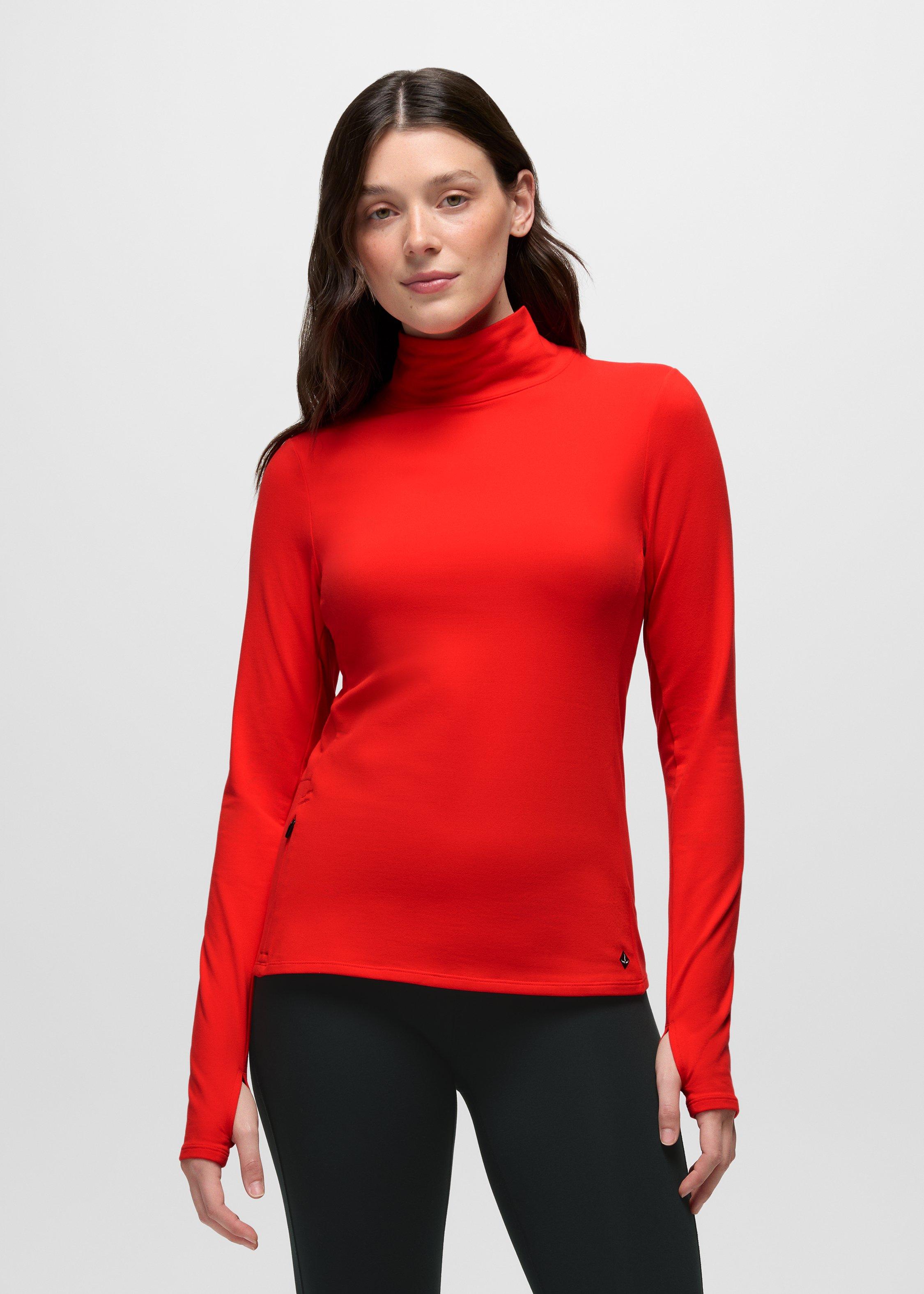 Women's prAna Ice Flow Long Sleeve Top - Pikes Red