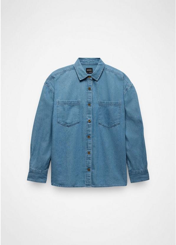 Mountain Maven Denim Shirt, Color: Blue Denim, image 7