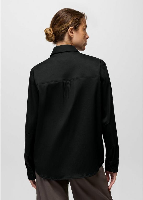 Stretch Zion Long Sleeve Button Up, Color: Black, image 2