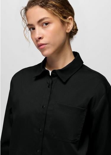 Stretch Zion Long Sleeve Button Up, Color: Black, image 11