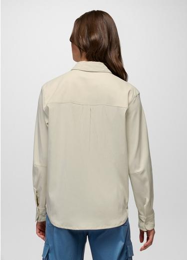 Stretch Zion Long Sleeve Button Up, Color: Beach Pebble, image 6