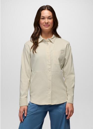 Stretch Zion Long Sleeve Button Up, Color: Beach Pebble, image 5