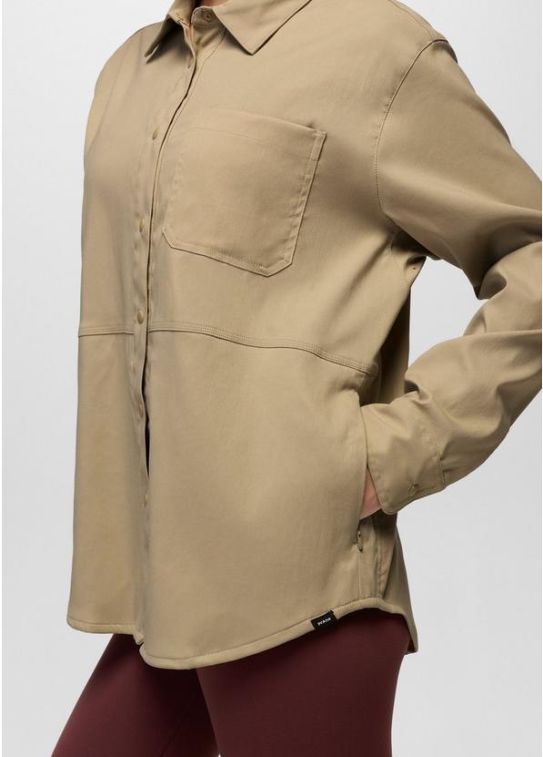 Stretch Zion Long Sleeve Button Up, Color: Sandbar, image 4
