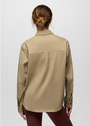 Stretch Zion Long Sleeve Button Up, Color: Sandbar, image 2