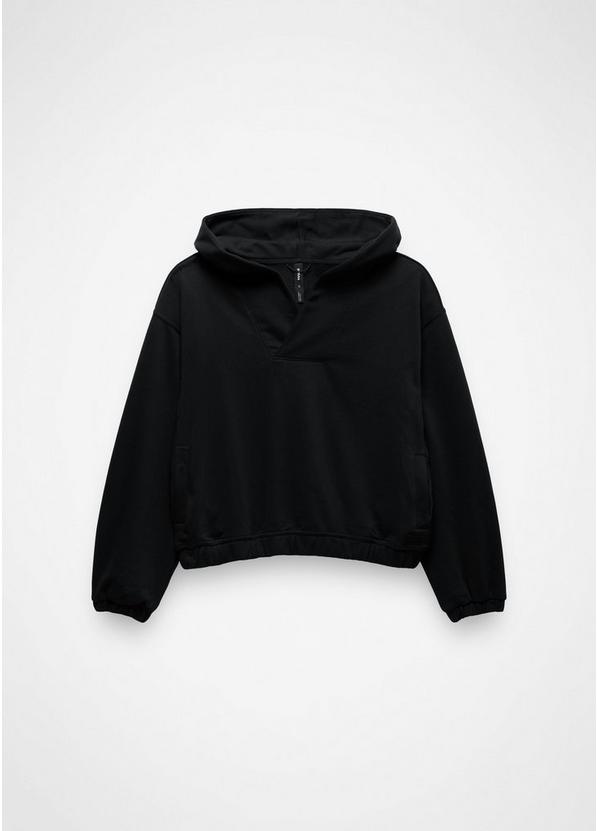 DreamTerry V-Neck Hoodie, Color: Black, image 1
