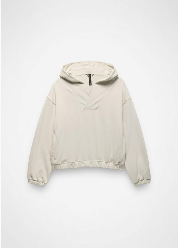 DreamTerry V-Neck Hoodie, Color: Beach Pebble, image 6