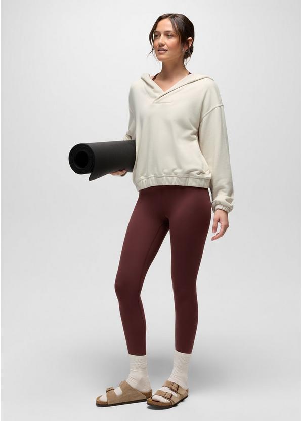 DreamTerry V-Neck Hoodie, Color: Beach Pebble, image 5