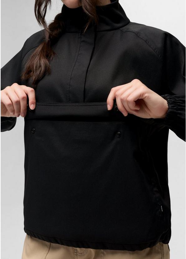 Stretch Zion Half Zip Popover, Color: Black, image 4
