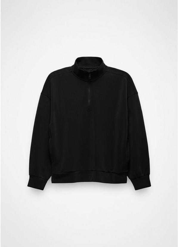 Shea Soft Relaxed Half Zip, Color: Black, image 7