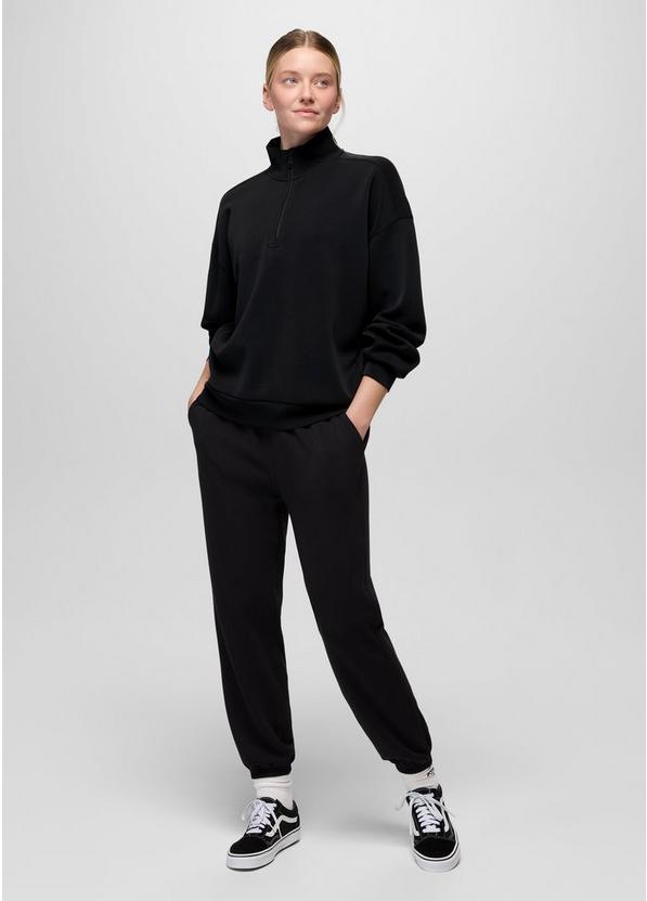 Shea Soft Relaxed Half Zip, Color: Black, image 6