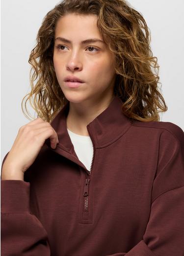 Shea Soft Relaxed Half Zip, Color: Cacao, image 11