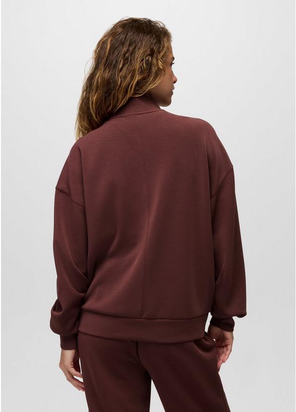 Shea Soft Relaxed Half Zip, Color: Cacao, image 2