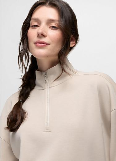 Shea Soft Relaxed Half Zip, Color: Almond, image 3