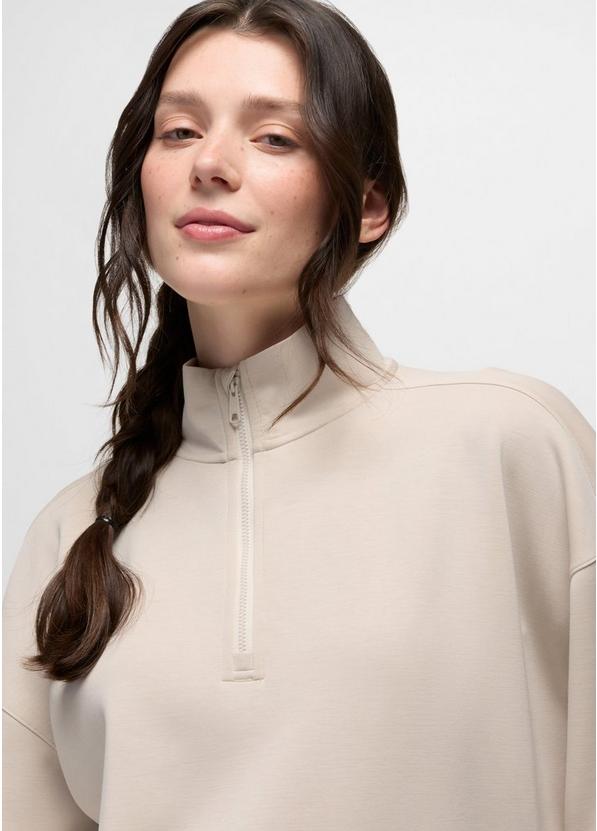 Shea Soft Relaxed Half Zip, Color: Almond, image 3