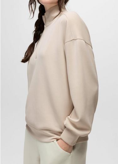 Shea Soft Relaxed Half Zip, Color: Almond, image 4