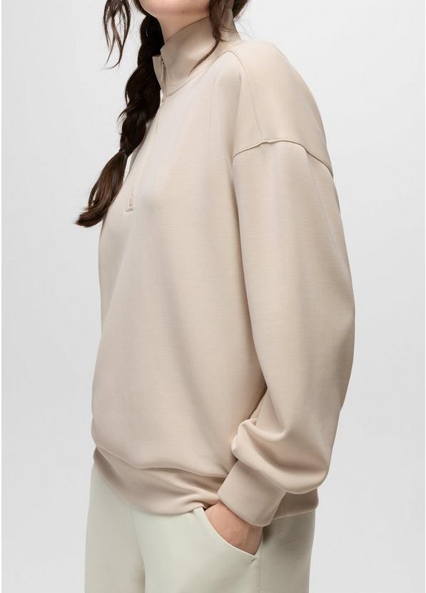 Shea Soft Relaxed Half Zip, Color: Almond, image 4