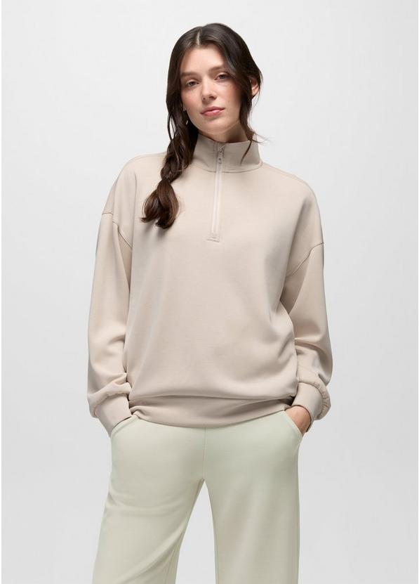 Shea Soft Relaxed Half Zip, Color: Almond, image 1