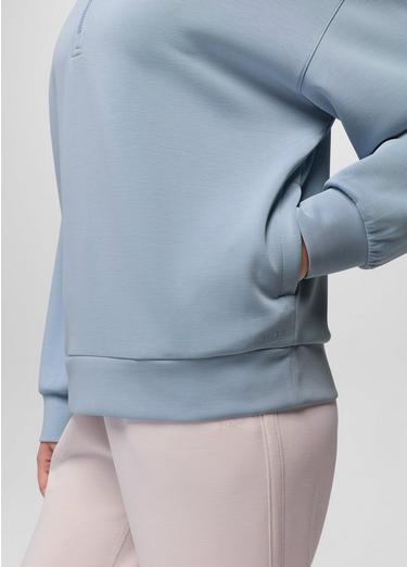 Shea Soft Relaxed Half Zip, Color: Glacier Skies, image 16