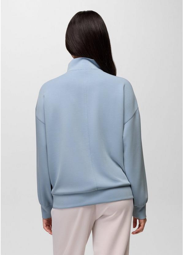 Shea Soft Relaxed Half Zip, Color: Glacier Skies, image 2
