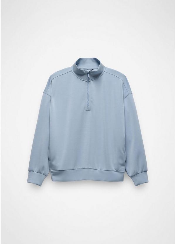 Shea Soft Relaxed Half Zip, Color: Glacier Skies, image 6