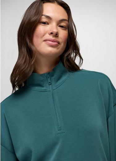 Shea Soft Relaxed Half Zip, Color: Coast, image 7