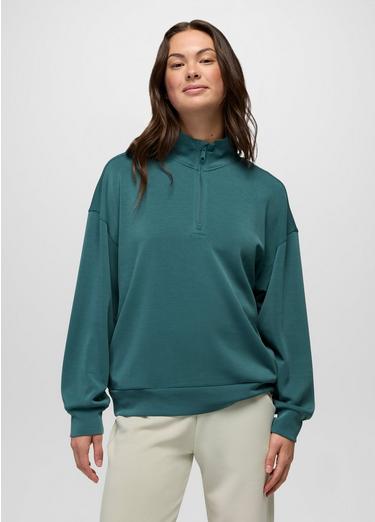 Shea Soft Relaxed Half Zip, Color: Coast, image 5