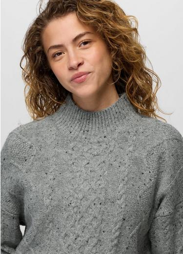 Amber Mountain Cable Sweater, Color: Heather Grey, image 7