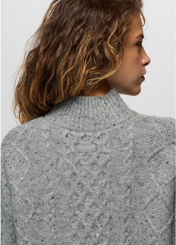 Amber Mountain Cable Sweater, Color: Heather Grey, image 4