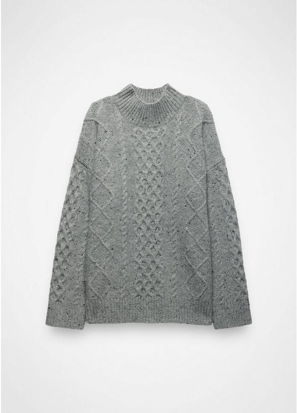 Amber Mountain Cable Sweater, Color: Heather Grey, image 7